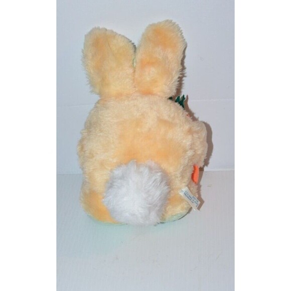 Vtg MTY Intl Round Baby Bunny rabbit w/ carrot pastel yellow green - Picture 8 of 11